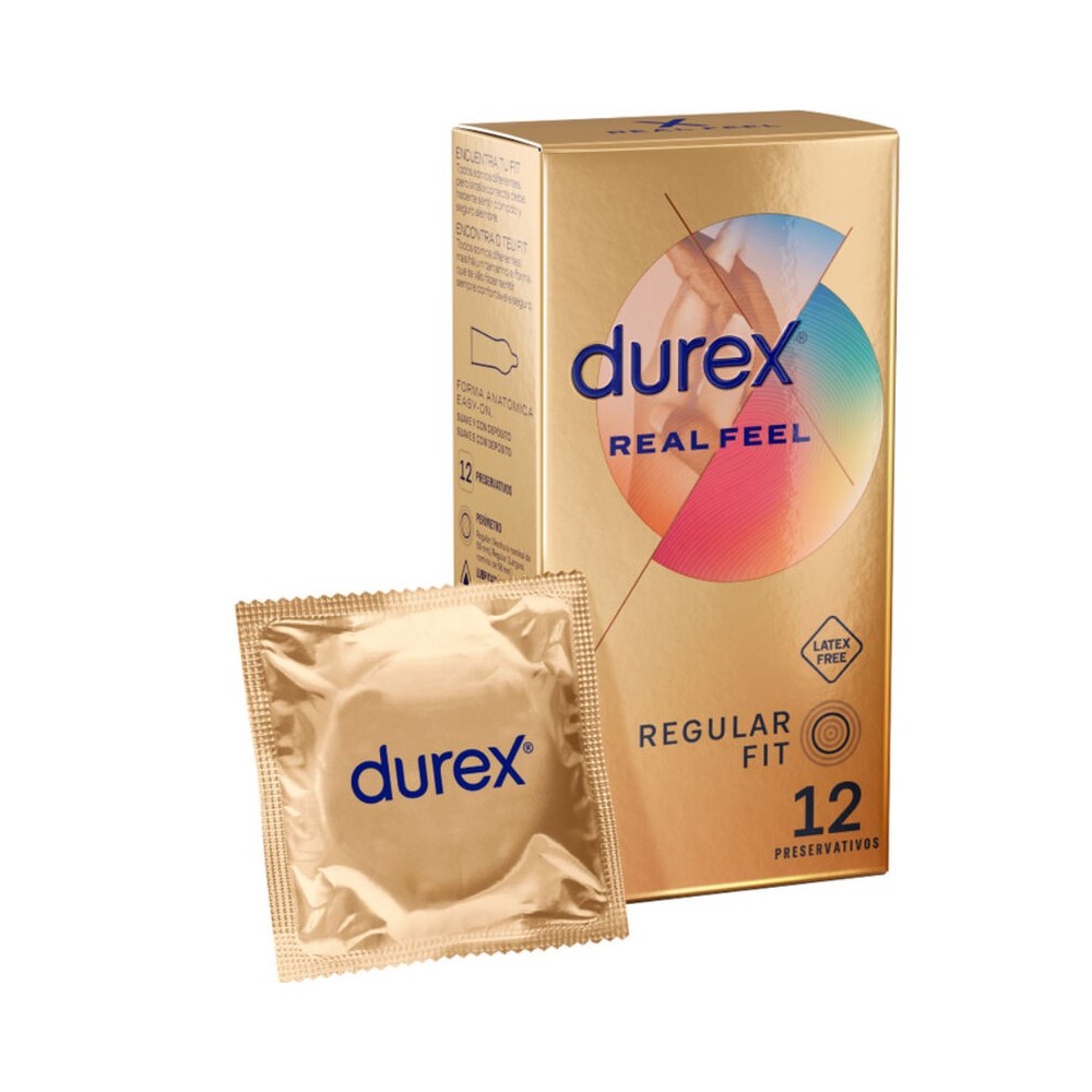 DUREX - PRÉSERVATIFS REAL FEEL SANS LATEX 12 UNITÉS