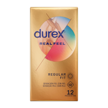 DUREX - PRÉSERVATIFS REAL FEEL SANS LATEX 12 UNITÉS