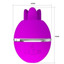 PRETTY LOVE - GEMINI BALL PURPLE ROUND SILICONE VIBRATOR