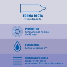 DUREX - PRESERVATIVOS INVISÍVEIS EXTRA LUBRIFICADOS 12 UNIDADES