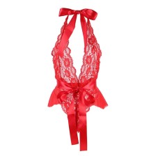 SUBBLIME - 953980 BODY SEXY CON VOLANT + CINTURA ROSSO L/XL