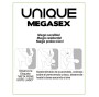 UNIQ - MEGASEX LATEX FREE SENSITIVE CONDOMS 3 UNITS