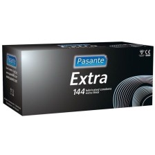 PASANTE - EXTRA PRESERVATIVOS EXTRA GROSSOS COM LUBRIFICAÇÃO ADICIONAL 144 UNIDADES