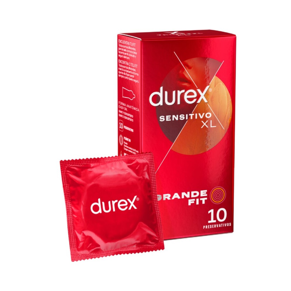 DUREX - PRESERVATIVOS SENSITIVE XL EXTRA LONGO 10 UNIDADES