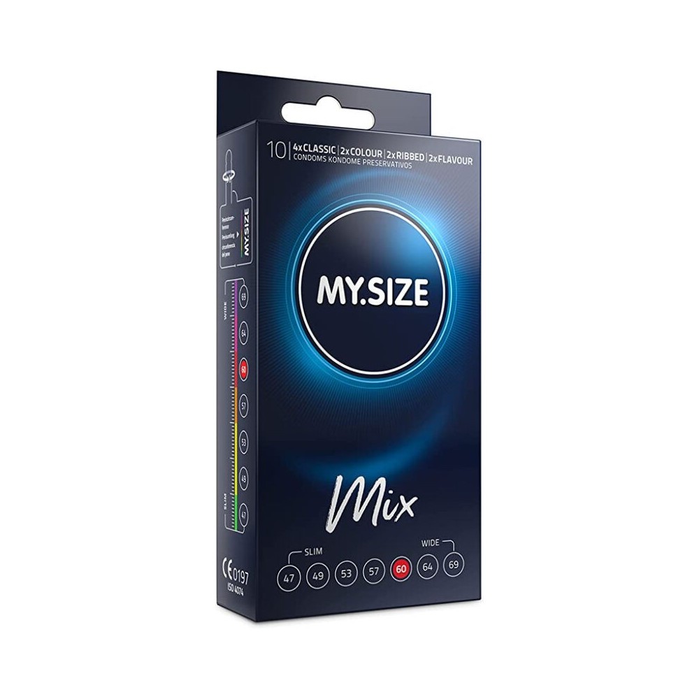 MY SIZE - MIX CONDOMS 60 MM 10 UNITS