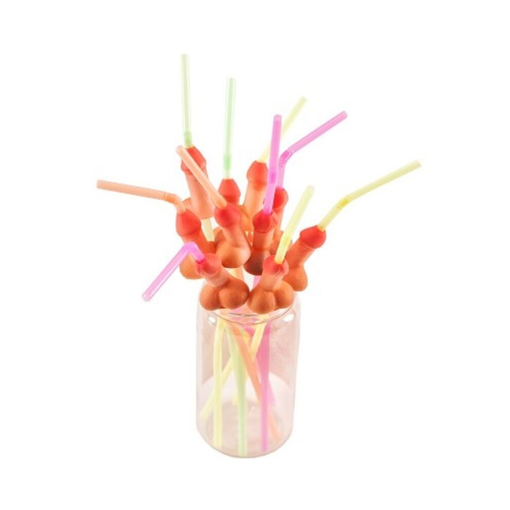 DIABLO PICANTE - BAG OF 10 NATURAL BIG PENIS STRAWS