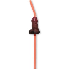 DIABLO PICANTE - BAG OF 5 BLACK BIG PENIS STRAWS