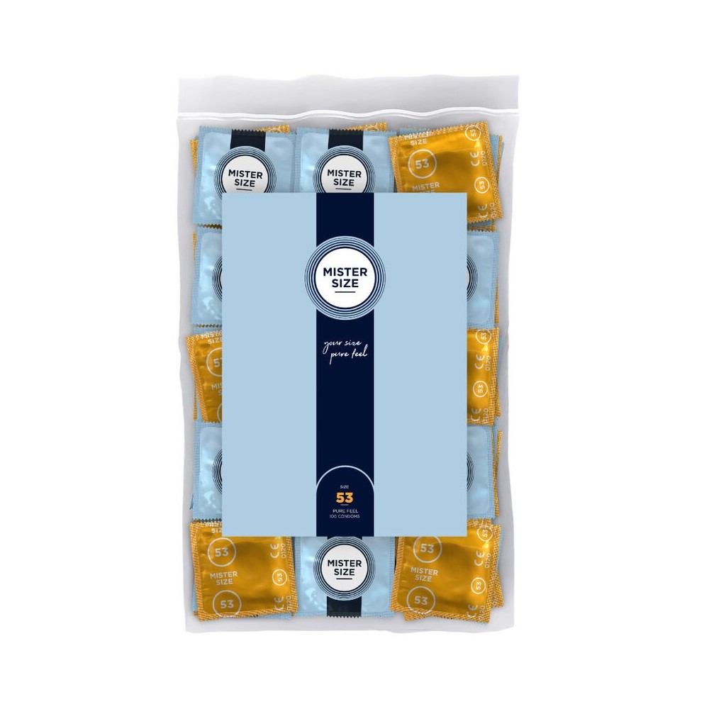 MISTER SIZE - PRESERVATIVO TAMANHO M 53 MM (100 UNIDADES)