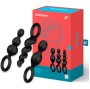 SATISFYER - JEU DE BOUCHONS ANAL 3 PCS NOIR