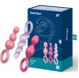 SATISFYER - ANALPLUGS SET 3 ST TRICOLOR