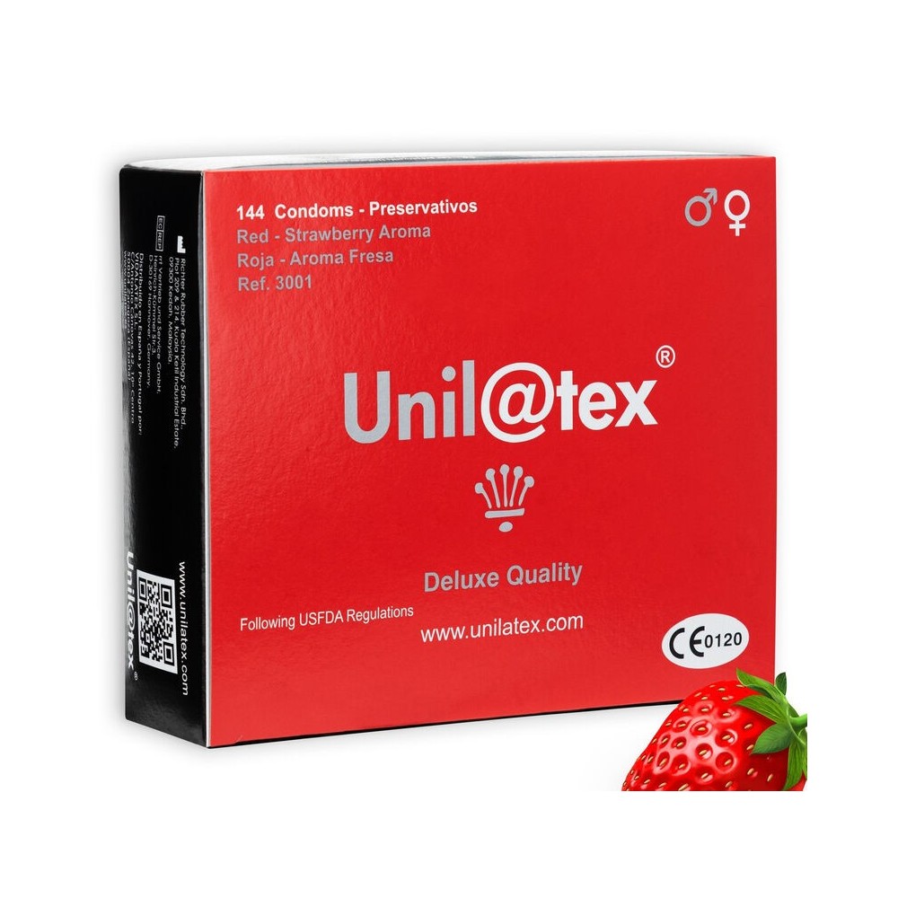 UNILATEX - RED / STRAWBERRY PRESERVATIVES 144 EINHEITEN