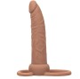 CALEXOTICS - PERFORMANCE MAXX RECHARGEABLE DOUBLE PÉNÉTRATEUR PEAU BRUN