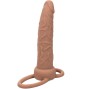 CALEXOTICS - PERFORMANCE MAXX RECHARGABLE DUAL PENETRATOR BROWN SKIN