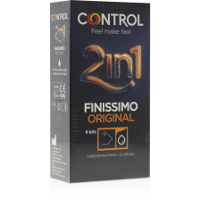 CONTROL - PRÉSERVATIFS DUO FINISIMO + GEL LUBRIFIANT 6 UNITÉS