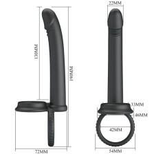 PRETTY LOVE - DILLION DOPPELTE PENETRATION DOPPELTER COCKRING SCHWARZ