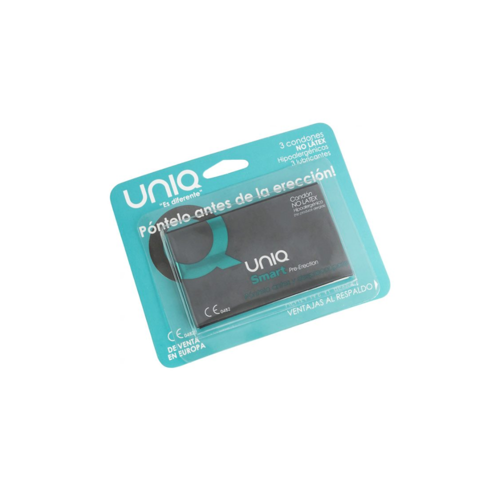 UNIQ - SMART LATEX FREE PRE-ERECTION CONDOMS 3 UNITS