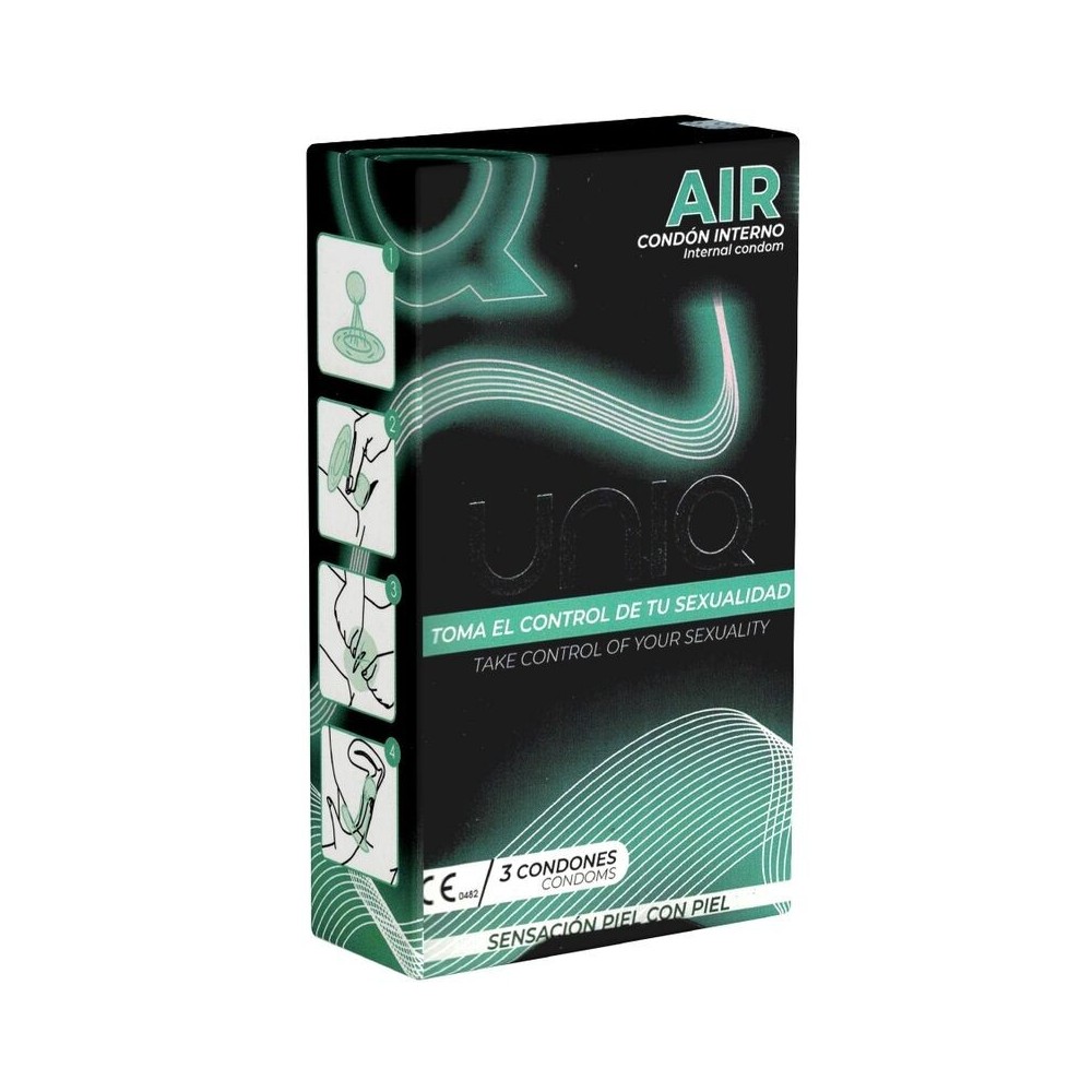 UNIQ - AIR LATEX FREE FEMALE CONDOM 3 UNITS