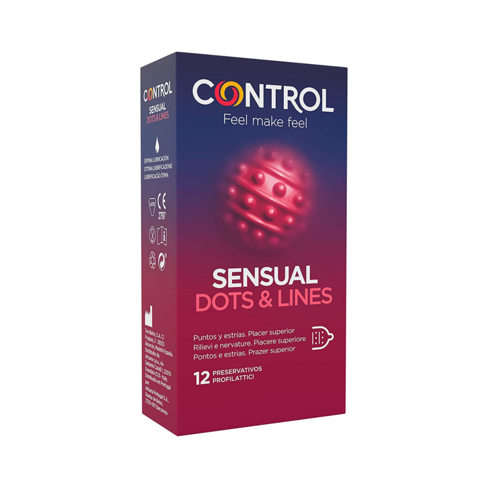 CONTROL - PONTOS E LINHAS SENSUAIS 12 UNIDADES