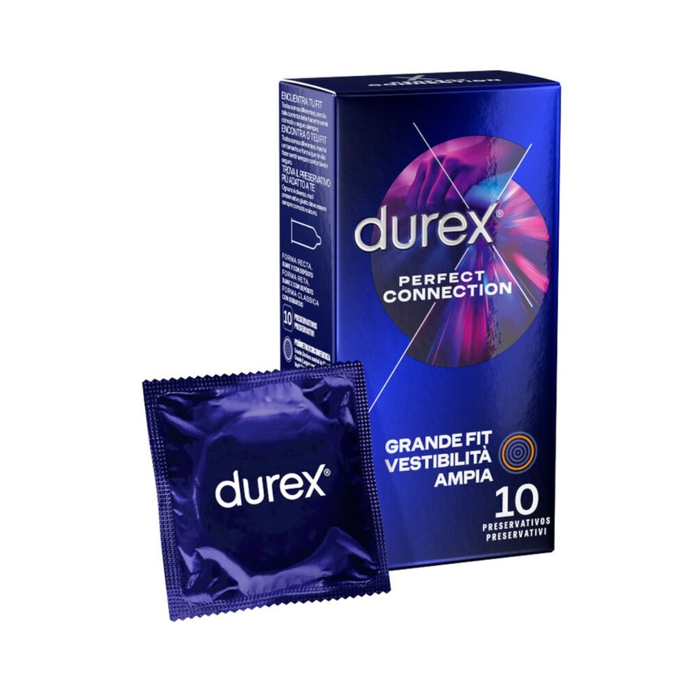 DUREX - CONEXÃO PERFEITA LUBRIFICAÇÃO EXTRA DE SILICONE 10 UNIDADES