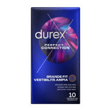 DUREX - PERFECT CONNECTION SILICONE EXTRA LUBRIFICATION 10 UNITS