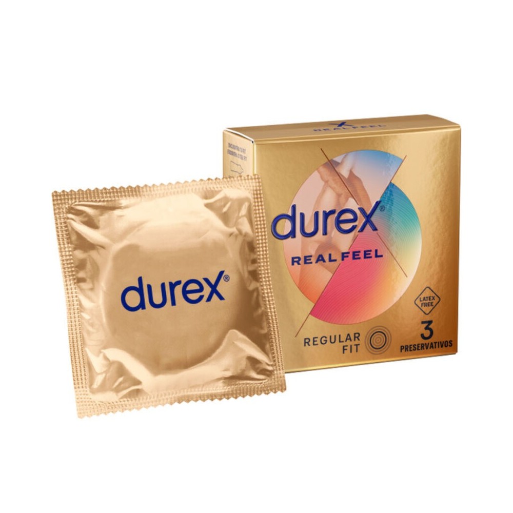 DUREX - PRESERVATIVOS REAL FEEL 3 UNIDADES