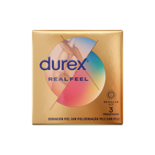 DUREX - PRESERVATIVOS REAL FEEL 3 UNIDADES