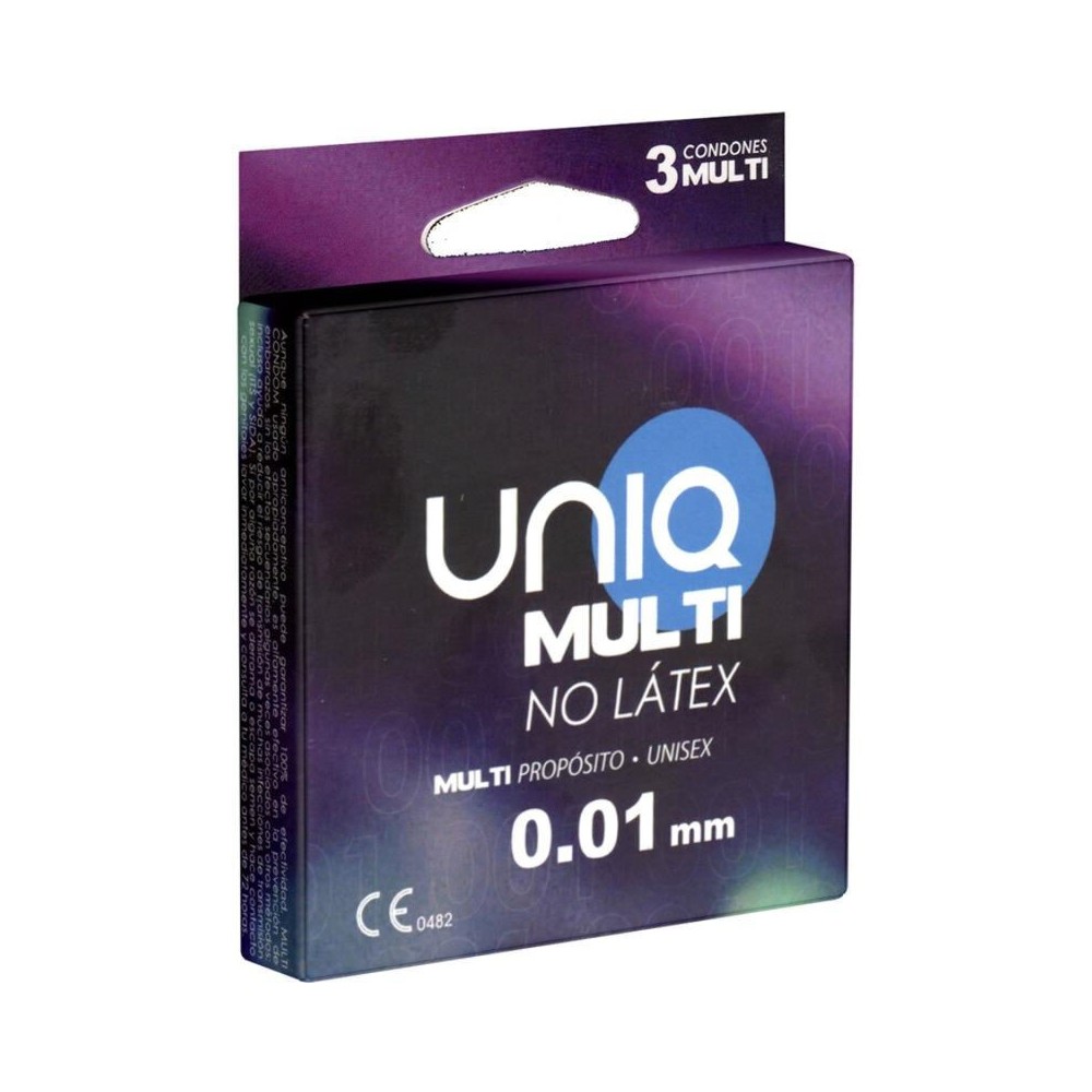 UNIQ - MULTI LATEX FREE CONDOMS 3 UNITS