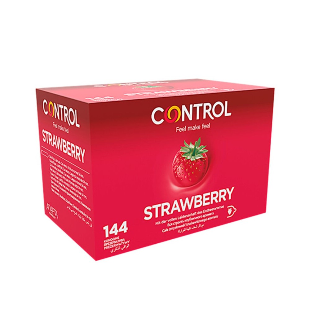 CONTROL - ADAPTA STRAWBERRY CONDOMS 144 UNITS