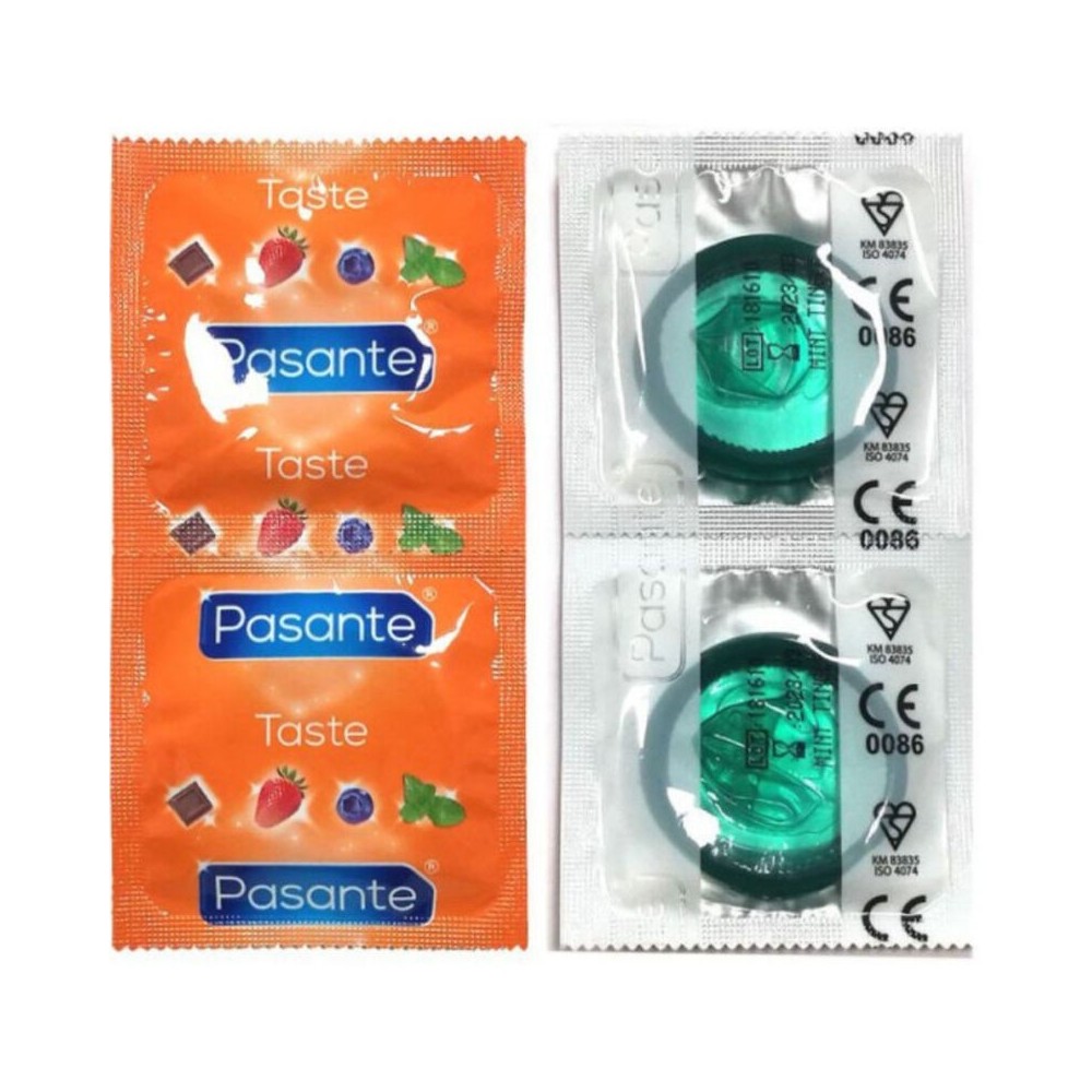 PASANTE - CONDOMS FLAVOR MINT BAG 144 UNITS