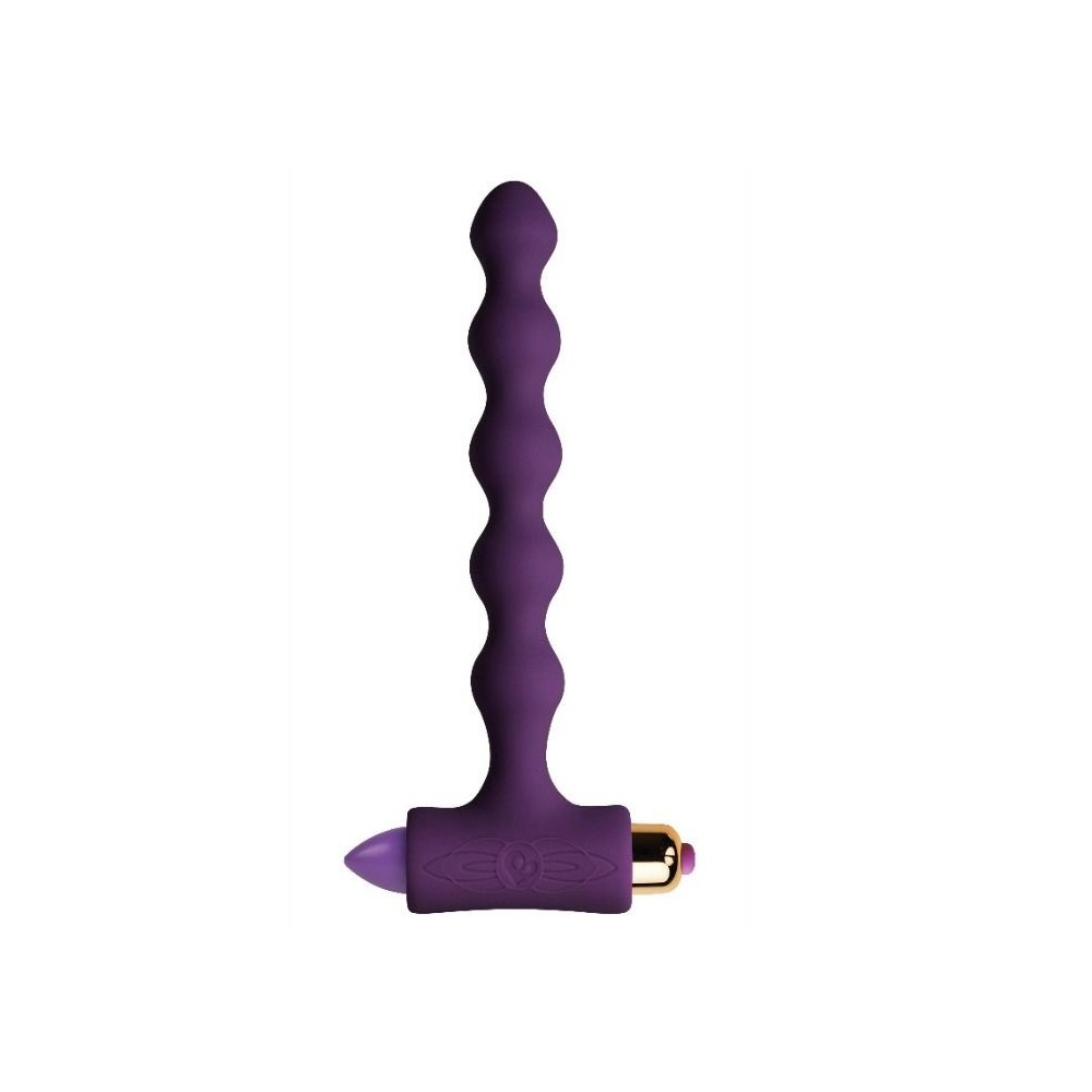 ROCKS-OFF - ANAL PLUG WITH VIBRATION AND RIVERLES PETITE SENSATIONS PEARLS