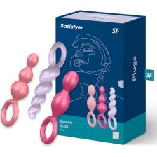 SATISFYER - CONJUNTO DE PLUGS ANAIS 3 PCS TRICOLOR