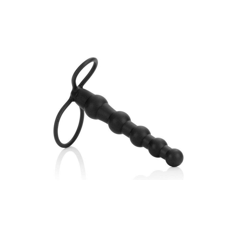 CALEXOTICS - BEADED DUAL PENETRATOR BLACK