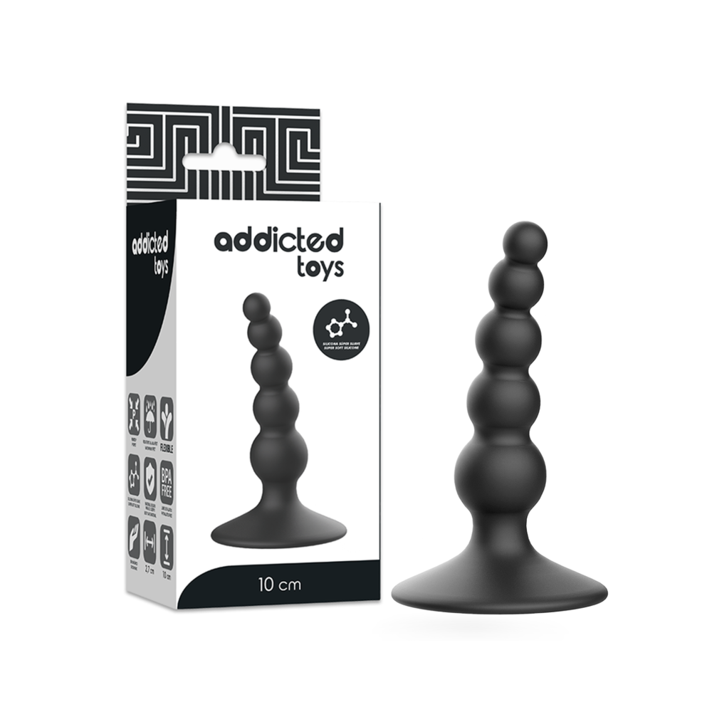 ADDICTED TOYS - ANAL SEXUAL PLUG 10 CM BLACK