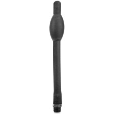 ALL BLACK - DOUCHE ANAL RÉTRACTABLE SILICONE 27 CM