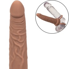 CALEXOTICS - PERFORMANCE MAXX RECHARGABLE DUAL PENETRATOR BROWN SKIN