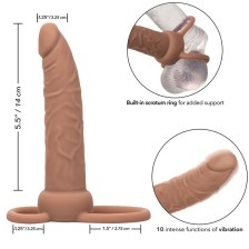 CALEXOTICS - PERFORMANCE MAXX WIEDERAUFLADBARER DUAL-PENETRATOR, BRAUN