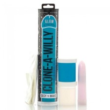 CLONE A WILLY - CLONE GLOW IN THE DARK BLEU VIBRANT KIT