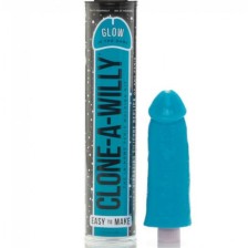 CLONE A WILLY - CLONE GLOW IN THE DARK BLUE VIBRATING KIT