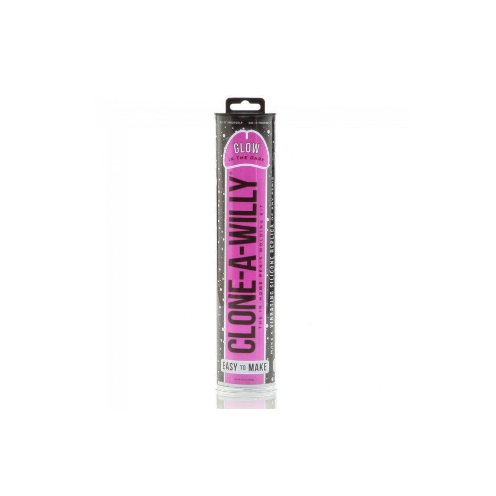 CLONE A WILLY - CLONE GLOW IN THE DARK PINK VIBRATING KIT