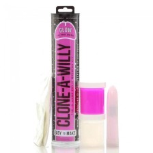 CLONE A WILLY - CLONE GLOW IN THE DARK PINK VIBRATING KIT