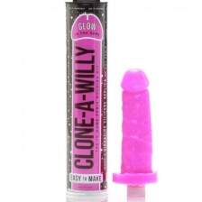 CLONE A WILLY - CLONE GLOW IN THE DARK PINK VIBRATING KIT