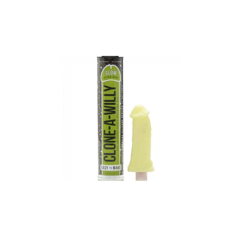 CLONE A WILLY - CLONE GLOW IN THE DARK GREEN VIBRATING KIT