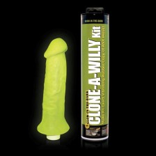 CLONE A WILLY - CLONE GLOW IN THE DARK GREEN VIBRATING KIT