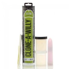 CLONE A WILLY - CLONE GLOW IN THE DARK GREEN VIBRATING KIT