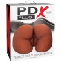 PDX PLUS - MASTURBATEUR MARRON DOUBLE ENTRÉE PERFECT ASS XL
