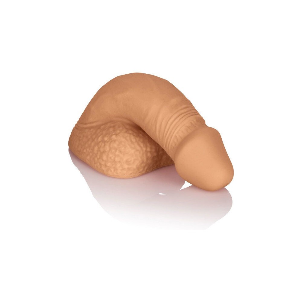 CALEXOTICS - EMBALAGEM DE SILICONE PÊNIS 12.75 CM CARAMELO