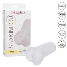 CALEXOTICS - BOUNDLESS VULVA STROKER TRANSPARENTE