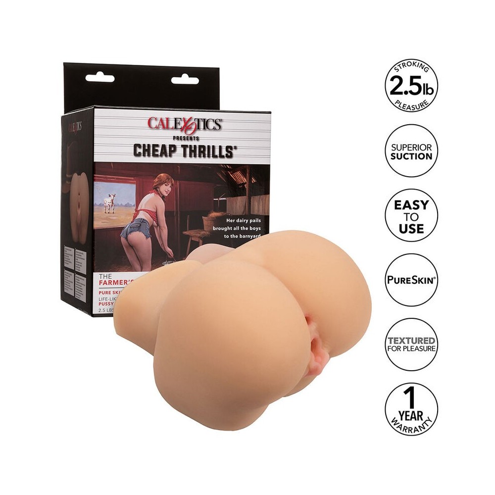 CALEXOTICS - THE FARMERS DAUGHTER DOPPELT REALISTISCHER MASTURBATOR, FLEISCH