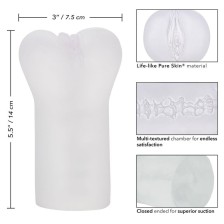 CALEXOTICS - BOUNDLESS VULVA STROKER TRANSPARENT