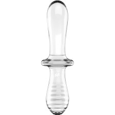 SATISFYER - DOPPEL KRISTALL DILDO TRANSPARENT